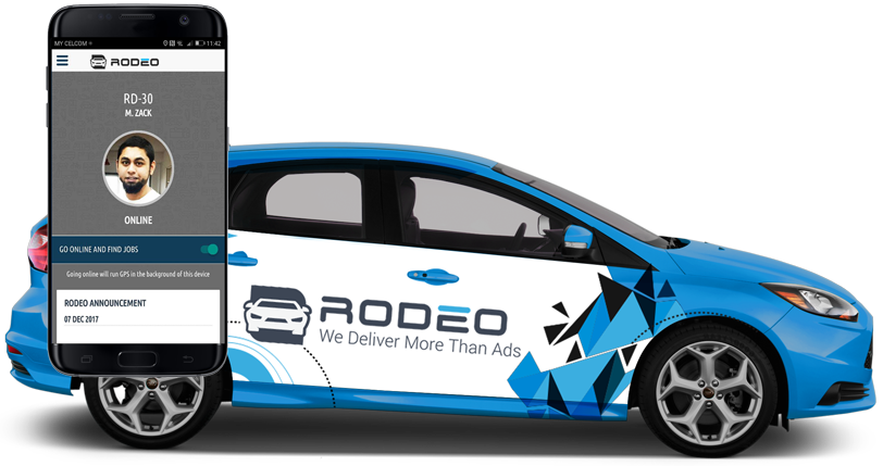 Services Rodeo App - The Transit Advertising Specialist, Rodeo Car Ads